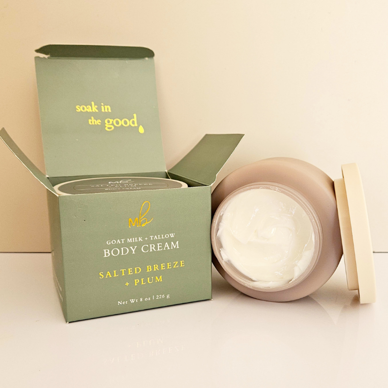 Salted Breeze + Plum Goat Milk + Tallow Body Cream