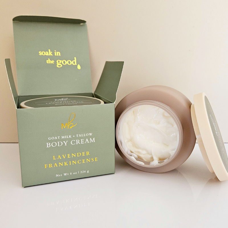 Lavender Frankincense Goat Milk + Tallow Body Cream