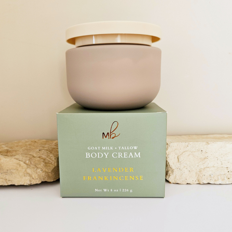 Lavender Frankincense Goat Milk + Tallow Body Cream