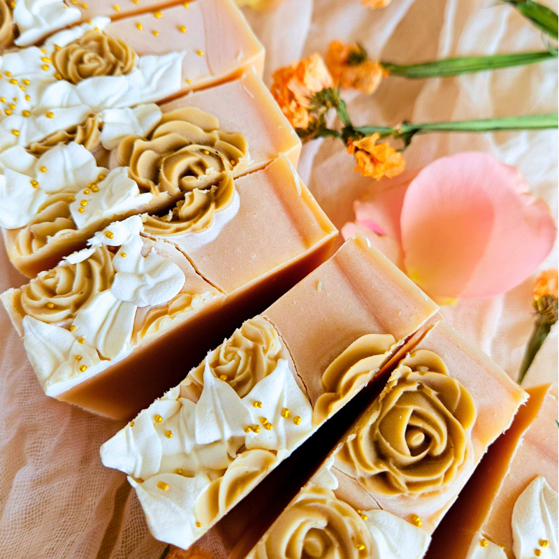Beach Rose + Peony Goat Milk Soap