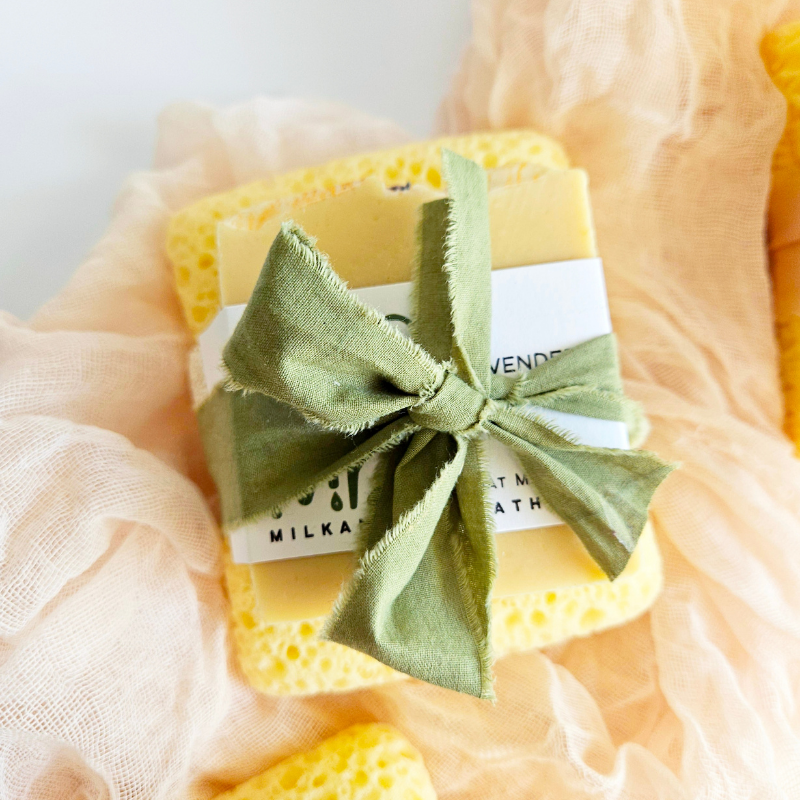 Mini Luxe Set | Sponge Pocket + Goat Milk Soap Bar