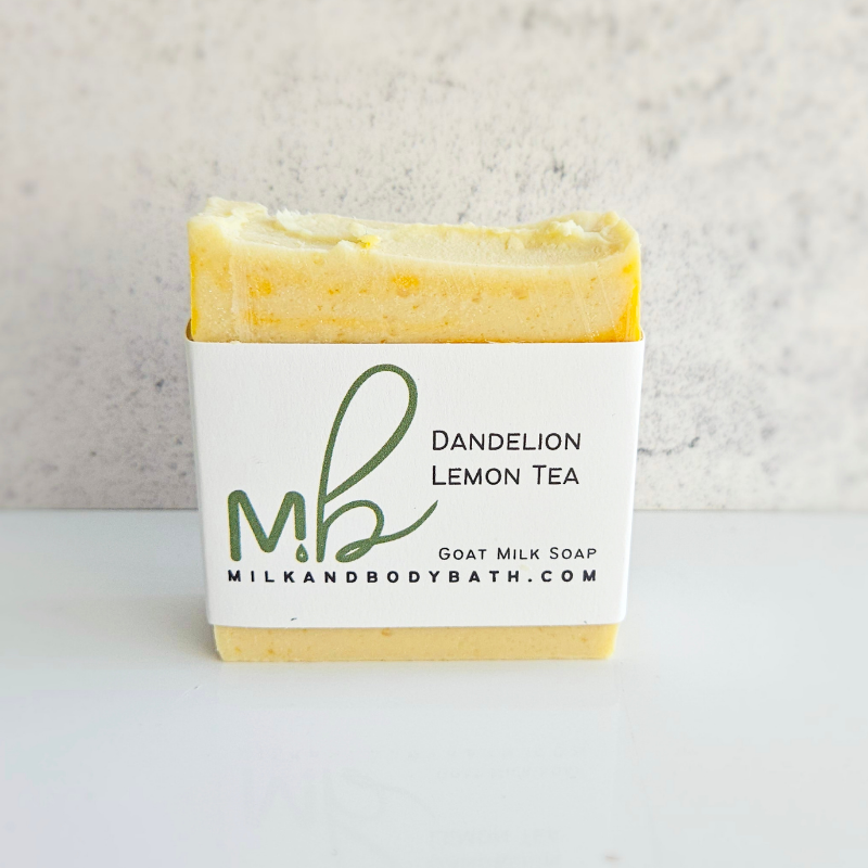 Dandelion + Lemon Tea Goat Milk Soap