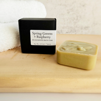 Spring Greens + Raspberry Mini Soap Bar