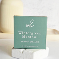 Wintergreen + Menthol Shower Steamer