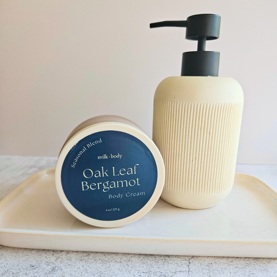 Oak Leaf Bergamot Goat Milk + Tallow Body Cream