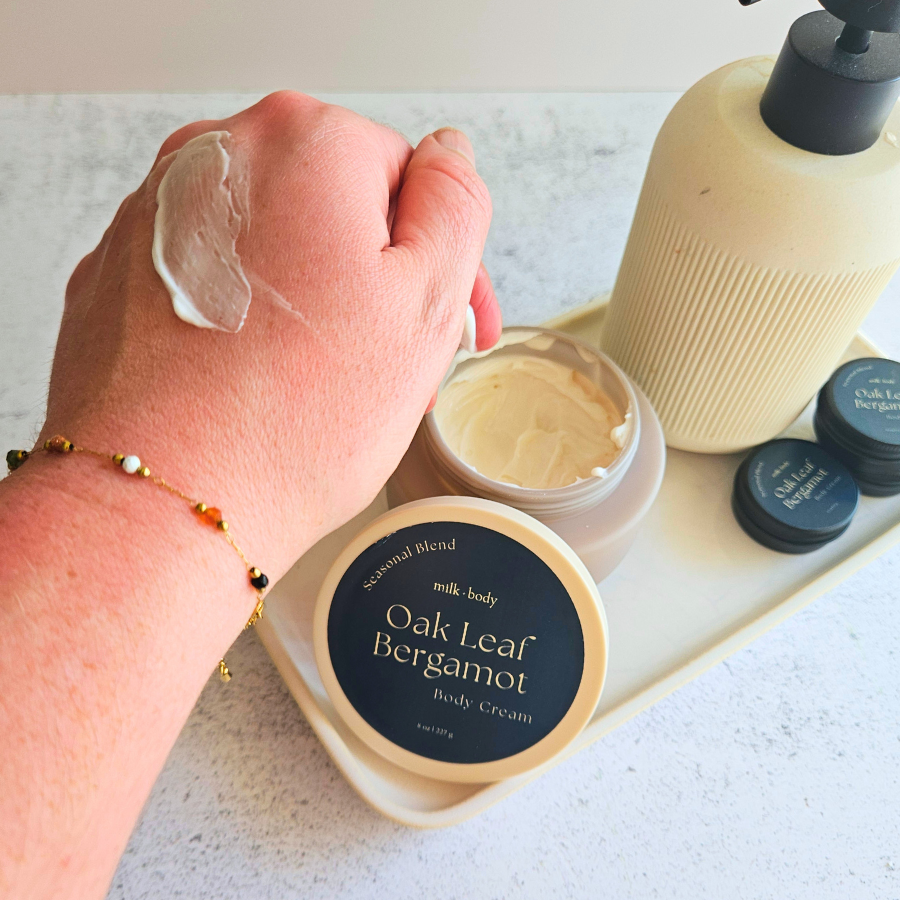 Oak Leaf Bergamot Goat Milk + Tallow Body Cream