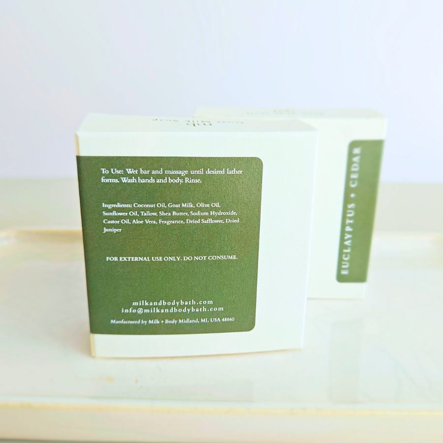 Eucalyptus + Cedar Goat Milk Soap