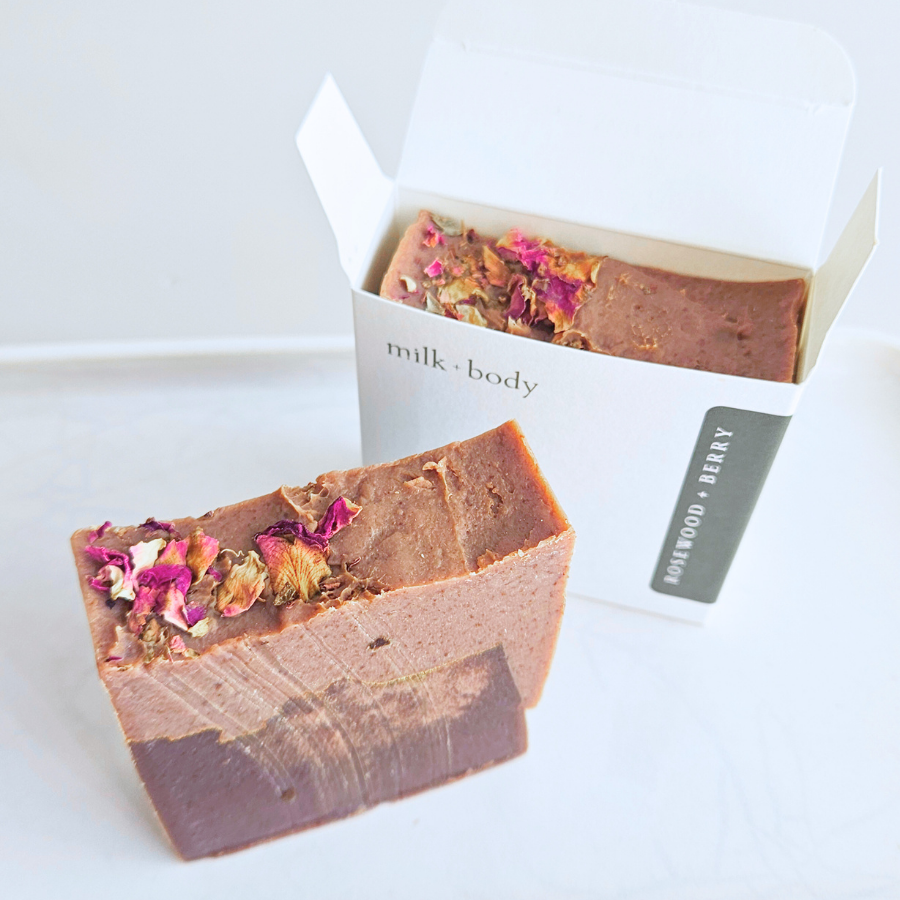 Rosewood + Berry Goat Milk Soap