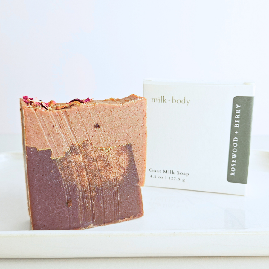 Rosewood + Berry Goat Milk Soap