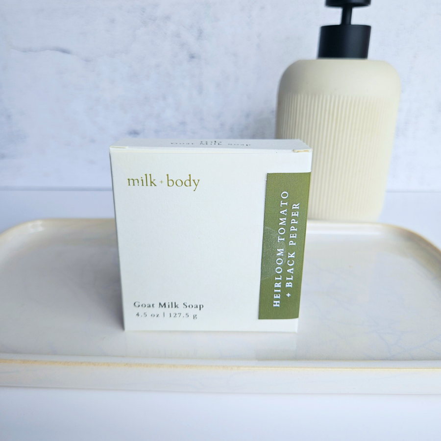 Heirloom Tomato + Black Pepper Goat Milk Soap