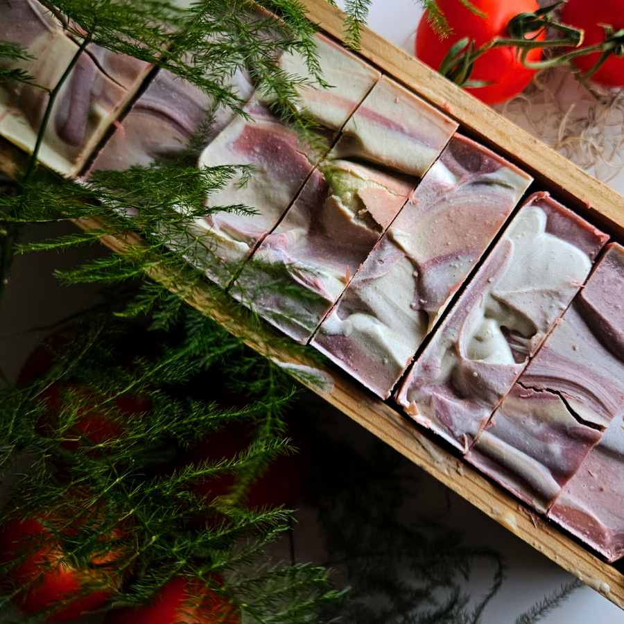 Heirloom Tomato + Black Pepper Goat Milk Soap