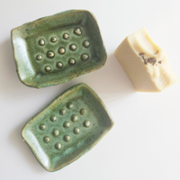 Blue Sage Ceramic Soap Dish