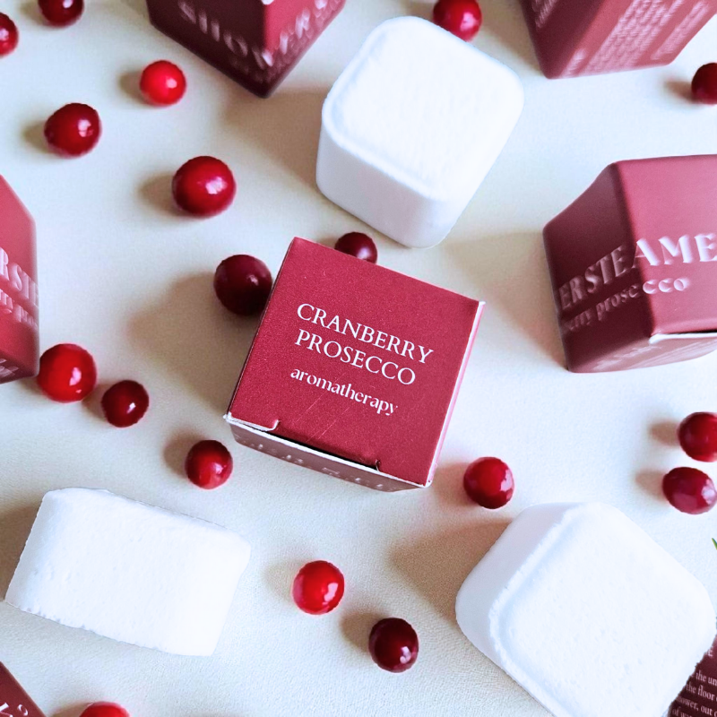 Cranberry Prosecco Shower Steamer