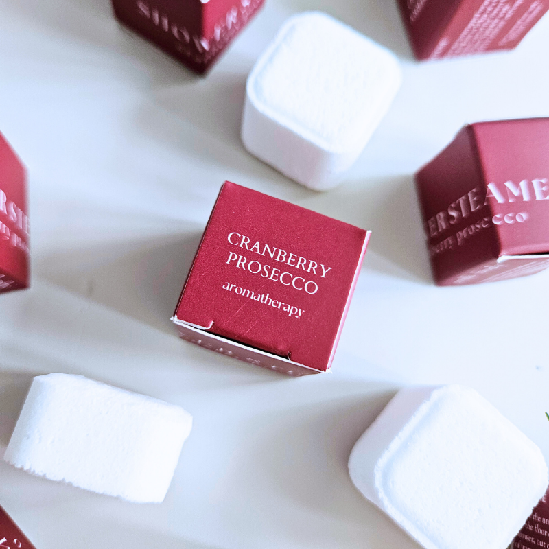Cranberry Prosecco Shower Steamer