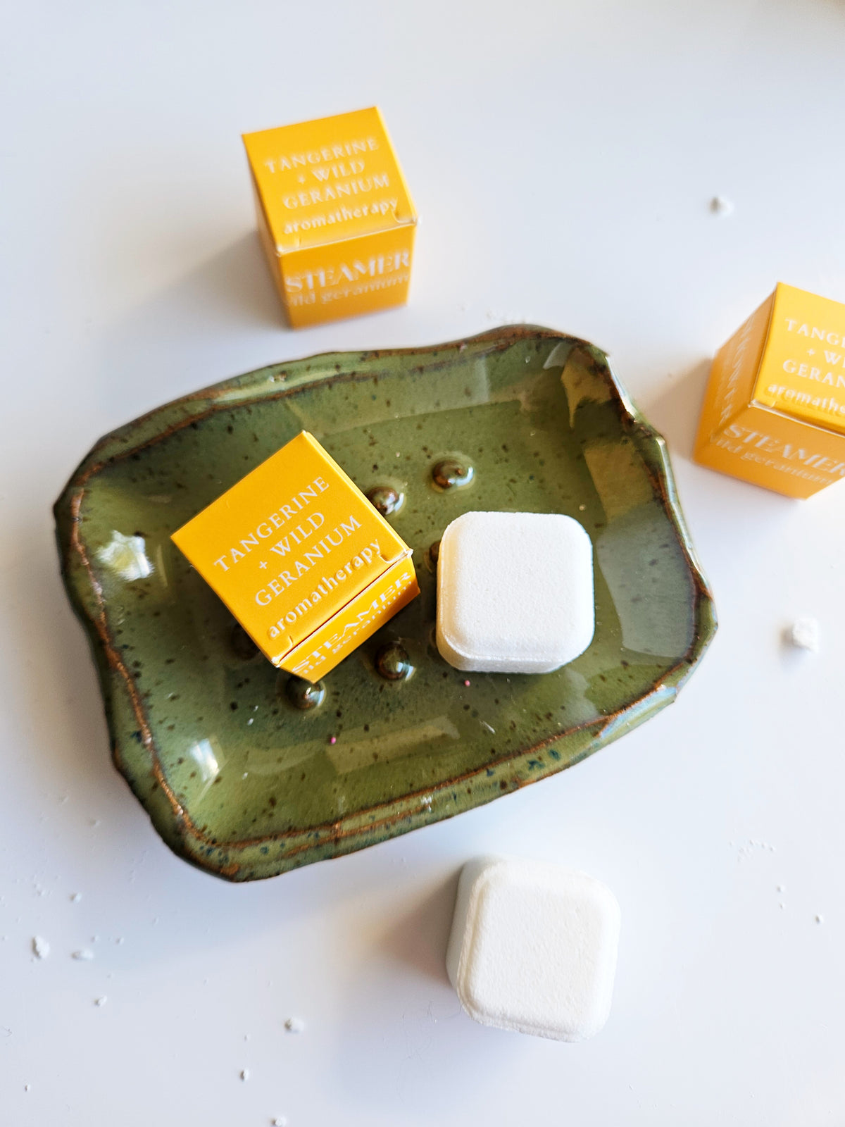 Tangerine + Wild Geranium Mini Shower Steamer