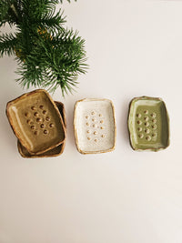 Mushroom Ceramic Soap Dish