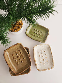 Mushroom Ceramic Soap Dish