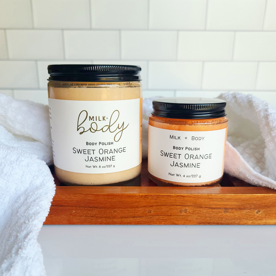 Sweet Orange Jasmine Body Polish  Emulsified Sugar Scrub – milkandbodybath