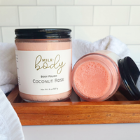 Coconut Rose Body Polish | Emulsified Sugar Scrub